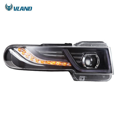 LED headlight for Toyota FJ Cruiser 2007 2008  2012 2016 Head lamp With Grille with Sequential indicator
